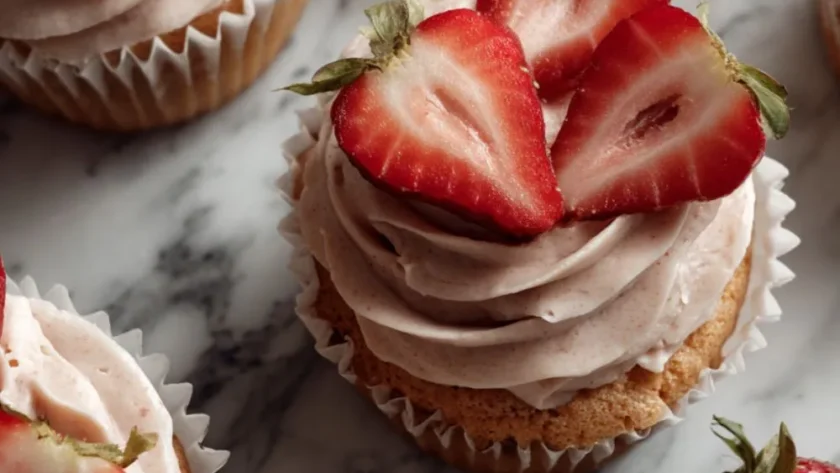 Pioneer Woman Strawberry Cupcakes