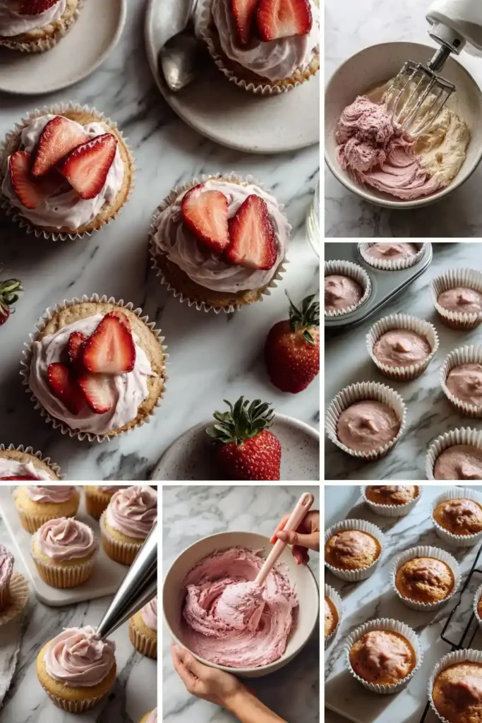 Pioneer Woman Strawberry Cupcakes