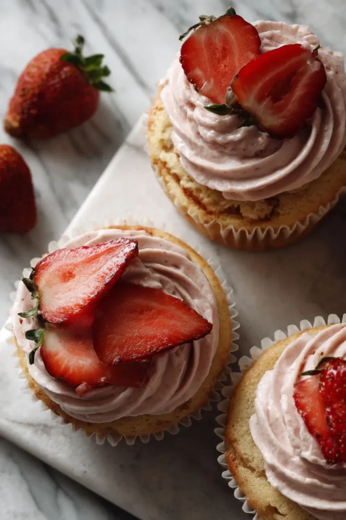 Pioneer Woman Strawberry Cupcakes