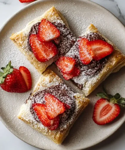 Pioneer Woman Strawberry Nutella Puff Pastry