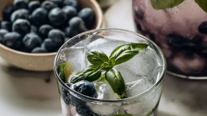 Pioneer Woman Blueberry Basil Limeade