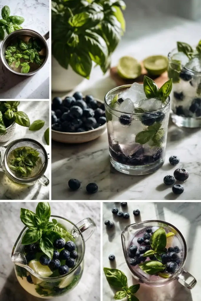 Pioneer Woman Blueberry Basil Limeade
