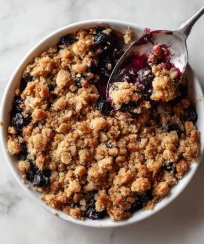 Pioneer Woman Blueberry Crumble