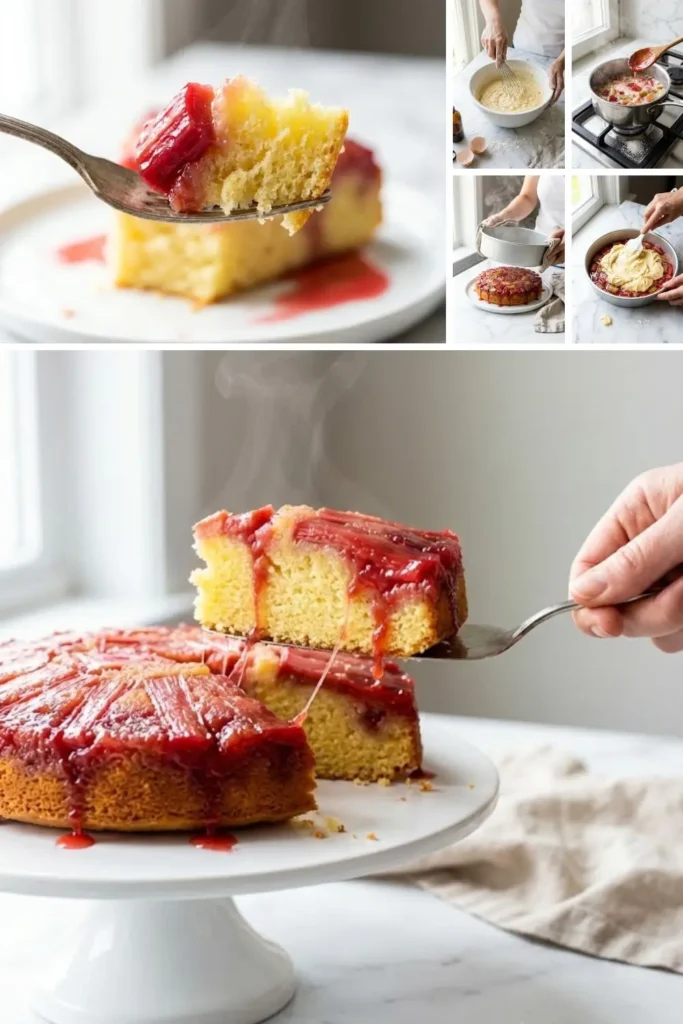 Pioneer Woman Rhubarb Upside-Down Cake