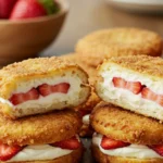 Ina Garten Fried Strawberry Cheesecake Sandwiches