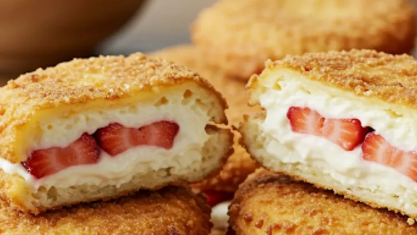 Ina Garten Fried Strawberry Cheesecake Sandwiches