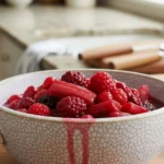 Ina Garten Stewed Rhubarb & Red Berries