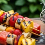 Grilled Summer Fruit Skewers