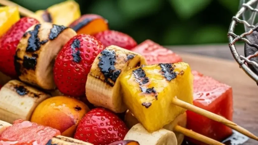 Grilled Summer Fruit Skewers