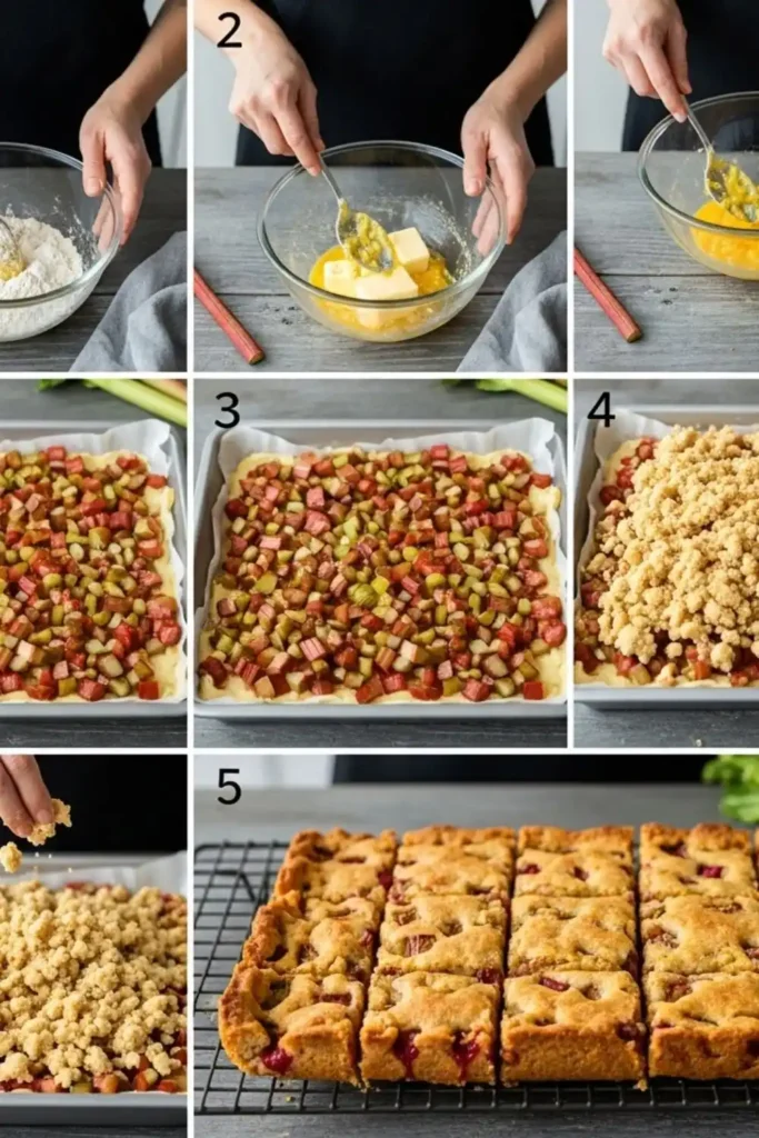 Rhubarb Bars
