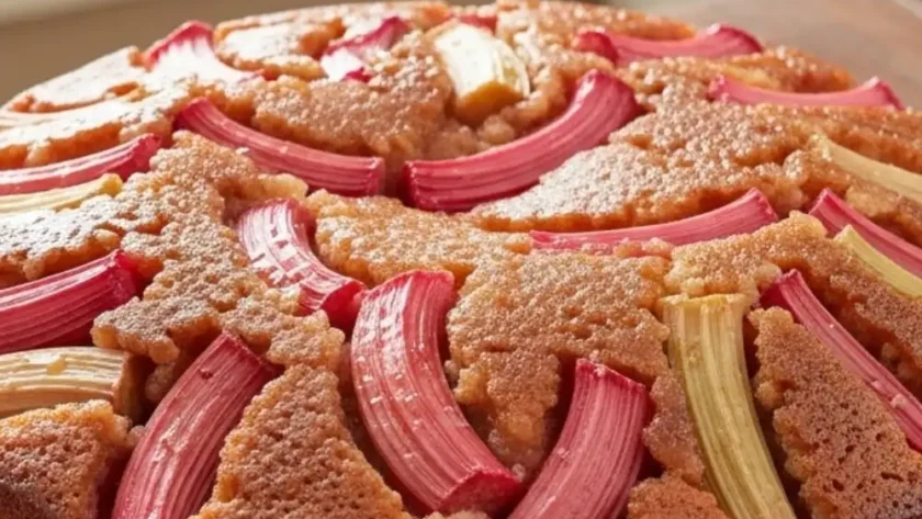 Pioneer Woman Rhubarb Upside-Down Cake