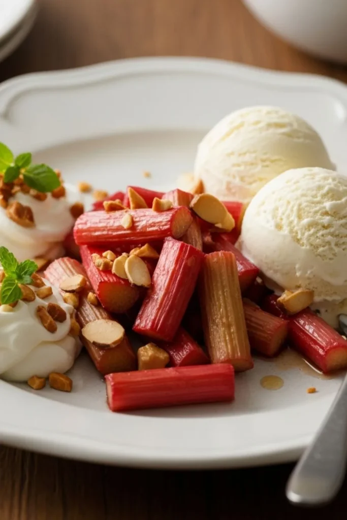 Sweet Roasted Rhubarb