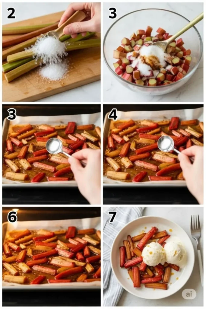 Sweet Roasted Rhubarb