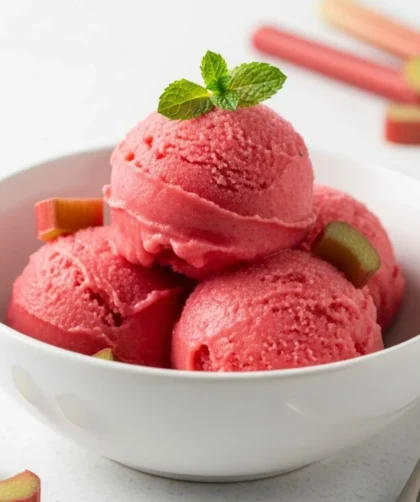 Rhubarb Sorbet