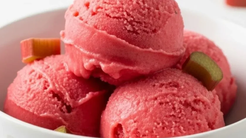 Rhubarb Sorbet