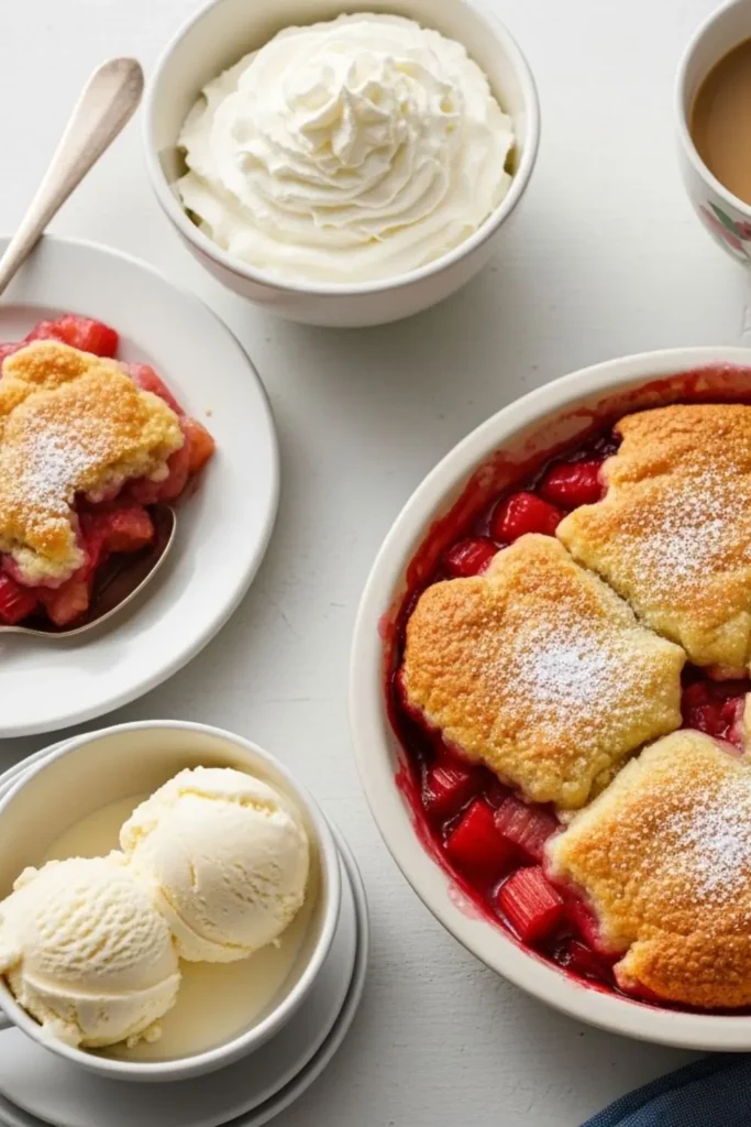 Pioneer Woman Rhubarb Cobbler