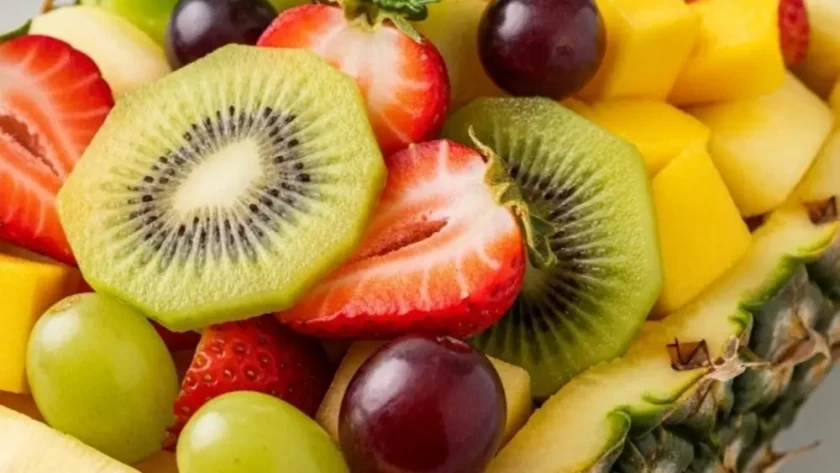 Fruit Salad in a Pineapple Boat