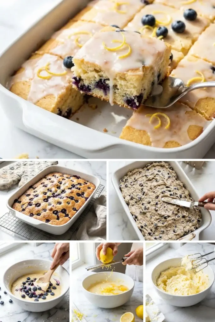 Pioneer Woman Lemon-Blueberry Sheet Cake