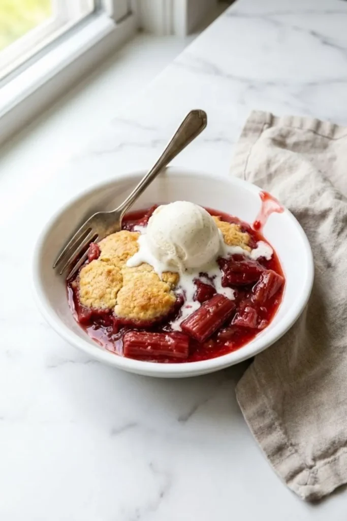 Pioneer Woman Rhubarb Cobbler