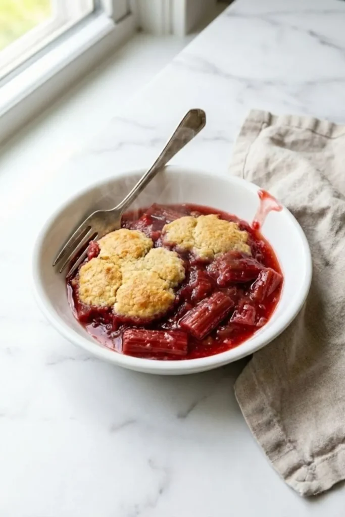 Pioneer Woman Rhubarb Cobbler