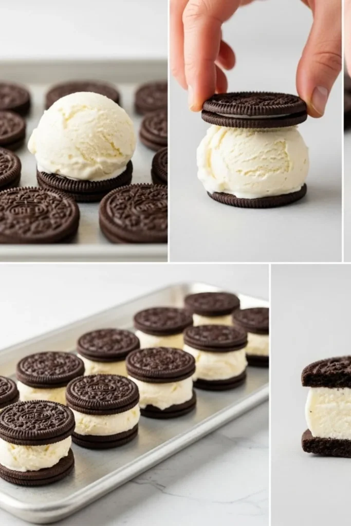 Oreo Ice Cream Sandwiches