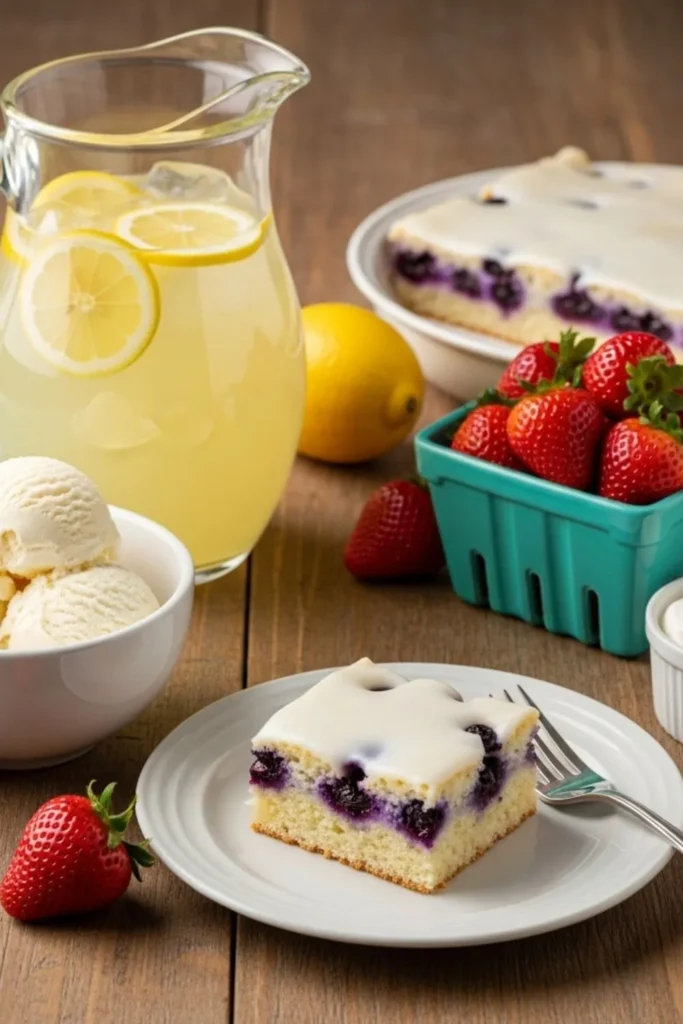 Pioneer Woman Lemon-Blueberry Sheet Cake