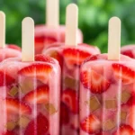 Strawberry-Rhubarb Ice Pops