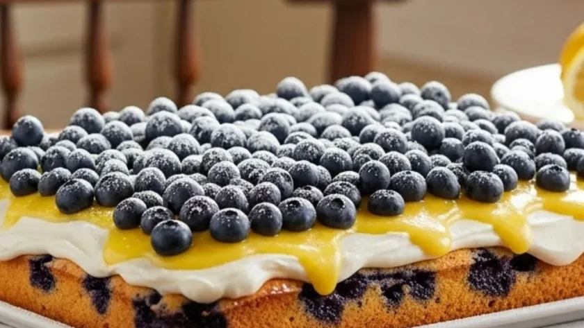 Pioneer Woman Lemon-Blueberry Sheet Cake