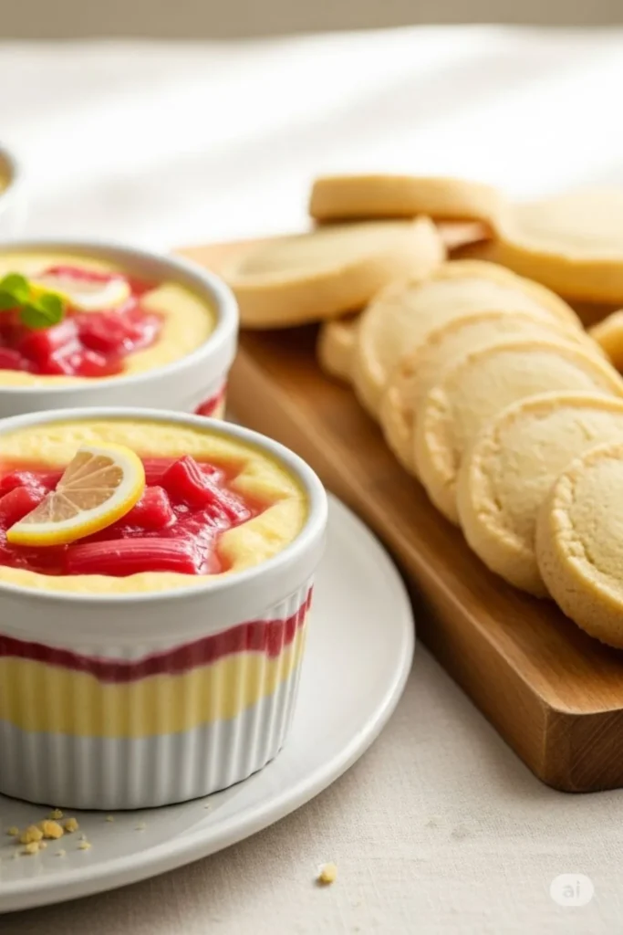 Mary Berry Rhubarb And Lemon Pots