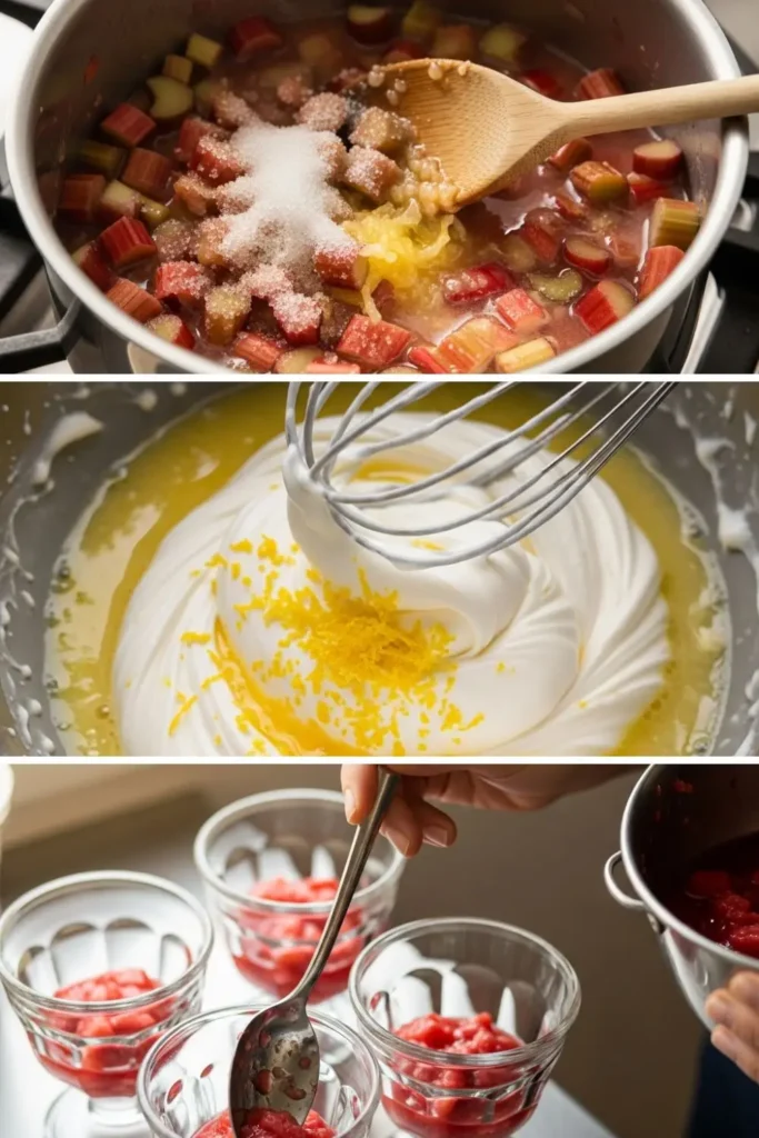 Mary Berry Rhubarb And Lemon Pots