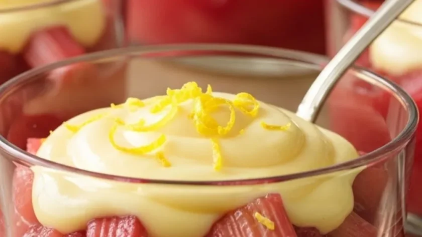 Mary Berry Rhubarb And Lemon Pots