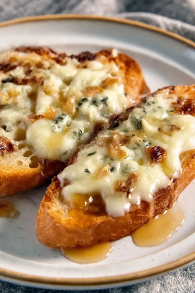 Bruschetta with Gorgonzola Cheese and Honey Recipe