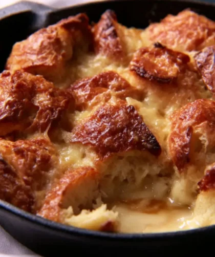 Caramel Croissant Pudding Recipe