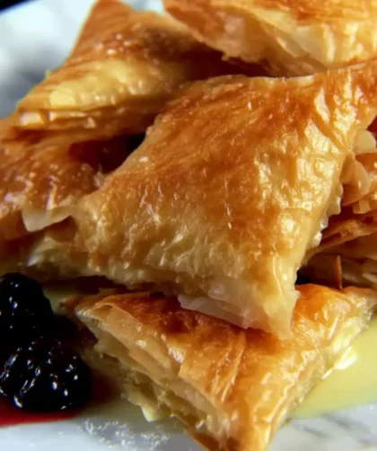 Lemon Cream Fillo Napoleon Recipe