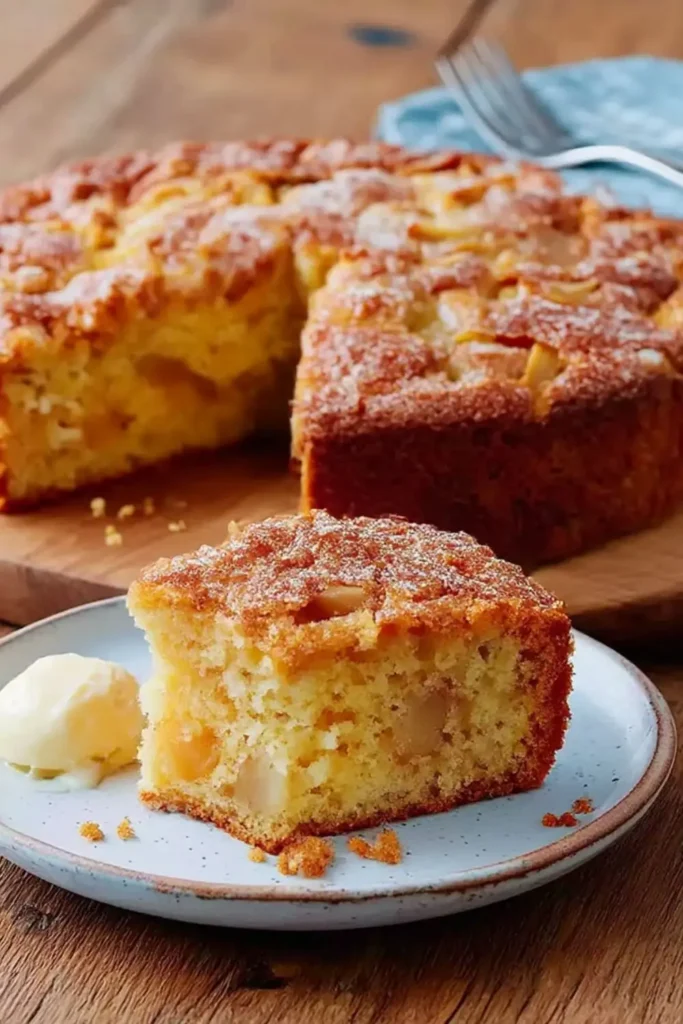 My Sister Maria's Easy Apple Cake and Ice Cream Recipe