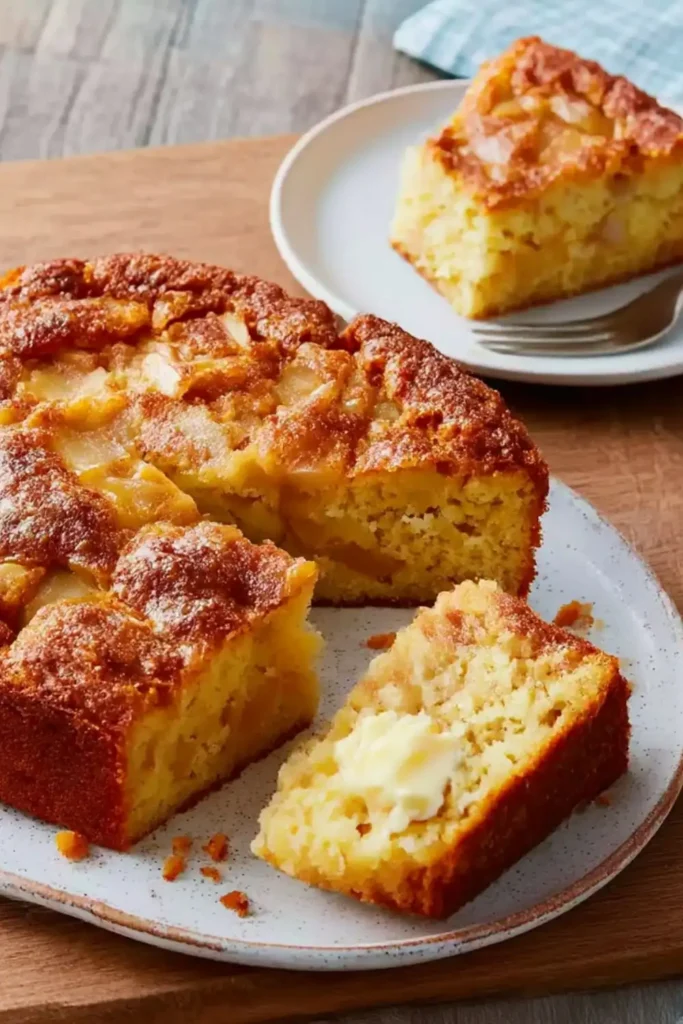 My Sister Maria's Easy Apple Cake and Ice Cream Recipe