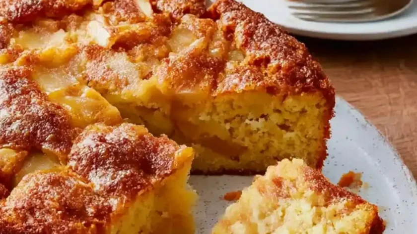 My Sister Maria's Easy Apple Cake and Ice Cream Recipe