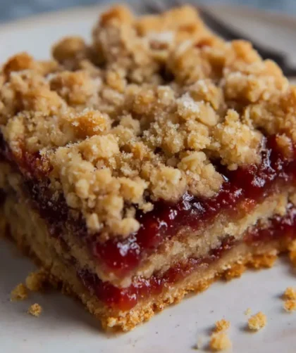 Raspberry Crumble Bars Recipe