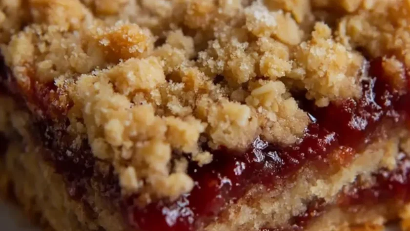 Raspberry Crumble Bars Recipe