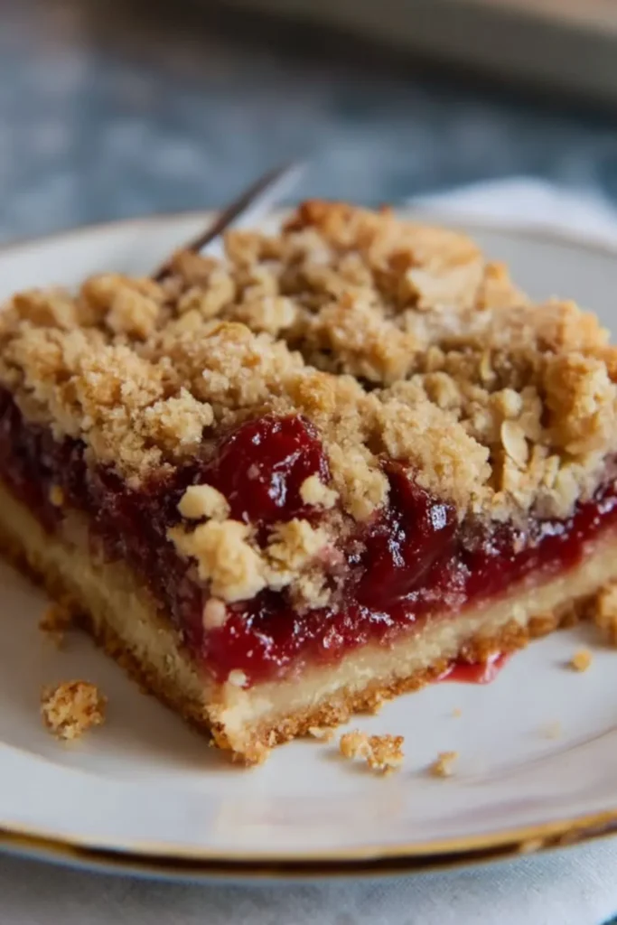 Raspberry Crumble Bars Recipe