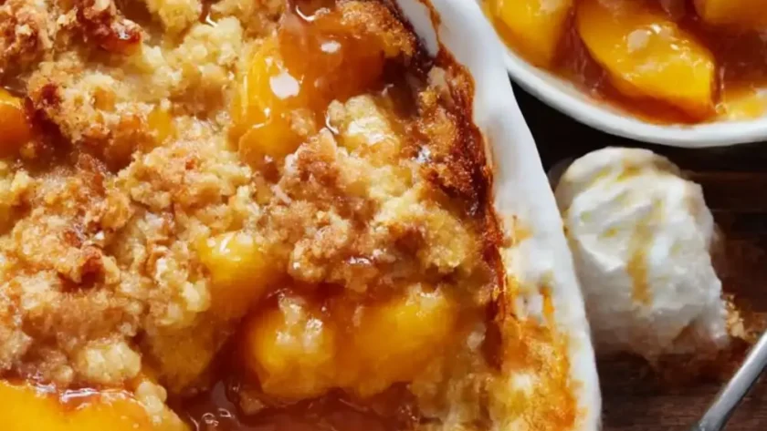 Easy Peach Cobbler Recipe