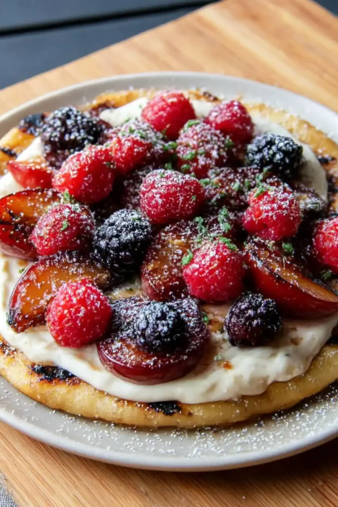 Bobby Flay's Grilled Dessert Pizza Recipe