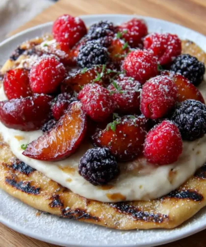 Bobby Flay's Grilled Dessert Pizza Recipe