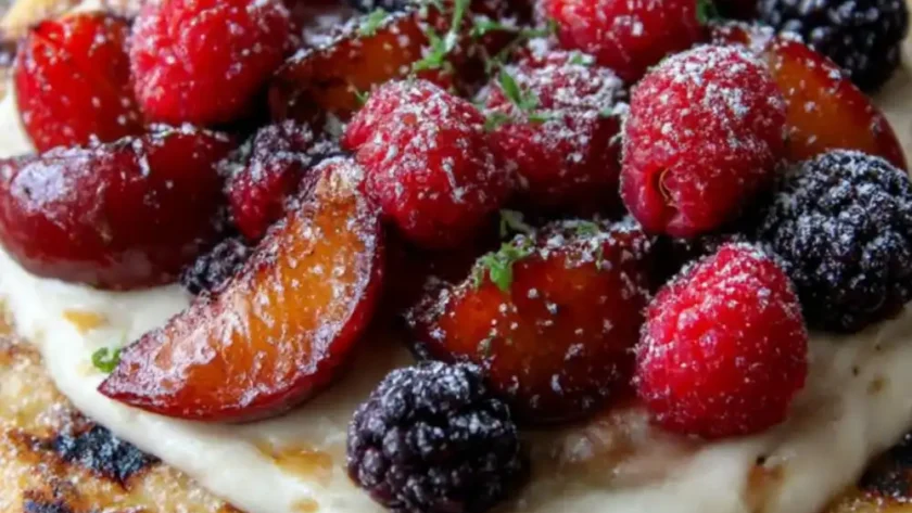 Bobby Flay's Grilled Dessert Pizza Recipe