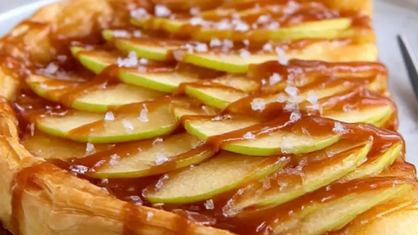 Easy Salted Caramel Apple Tart Recipe