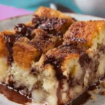 Nutella Banana Brioche Bread Pudding Recipe