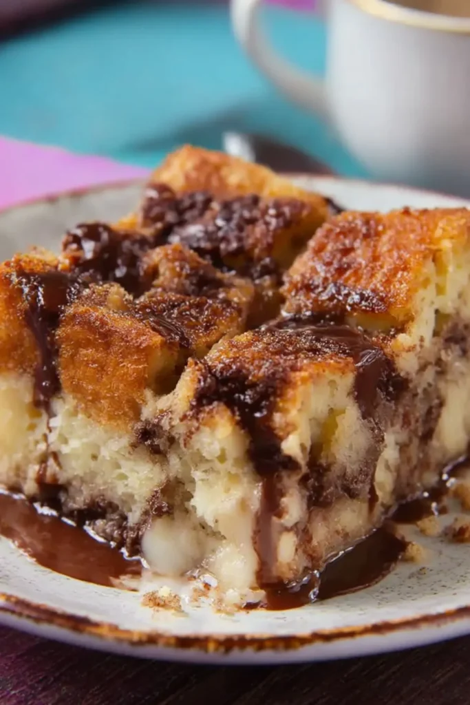 Nutella Banana Brioche Bread Pudding Recipe