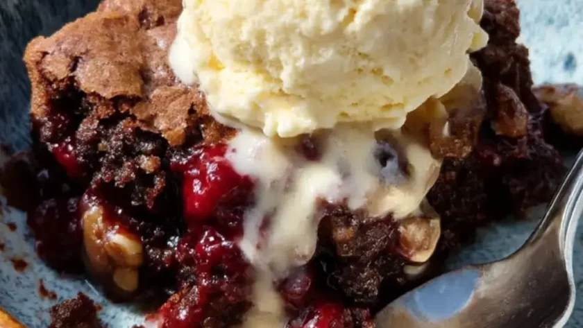 Sunny's Easy Raspberry Brookie Pie Recipe