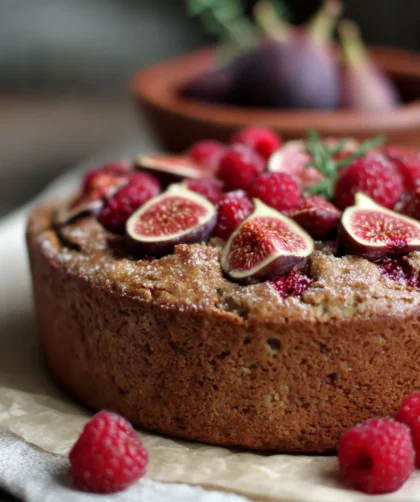 Spiced Fig & Raspberry Cake Recipe