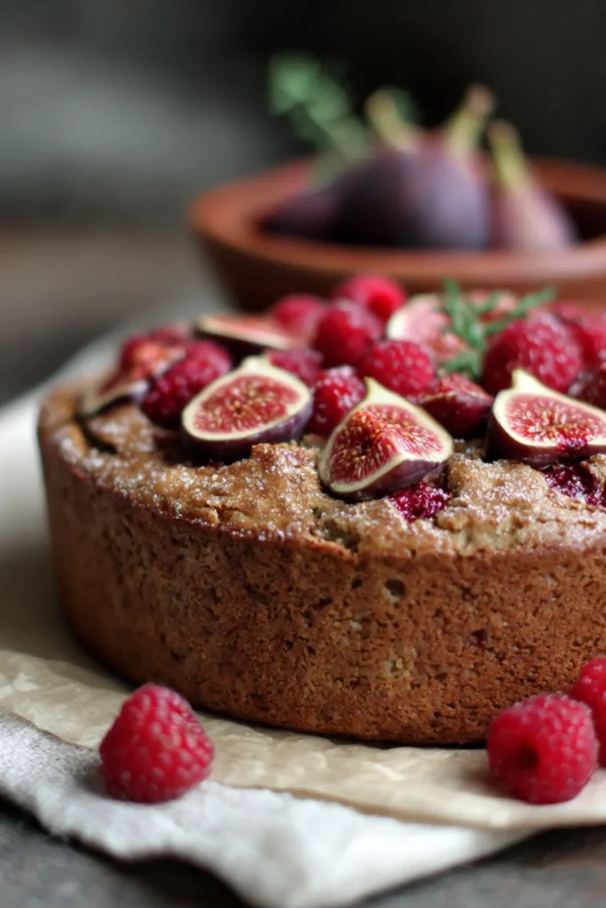 Spiced Fig & Raspberry Cake Recipe